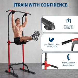 Power Tower Pull Up Dip Station