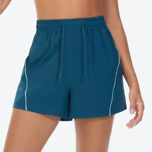 High Waist Running Shorts with Pockets