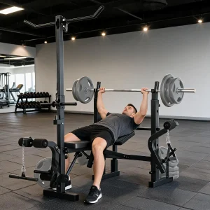8-in-1 Collapsible Adjustable Weight Bench Set